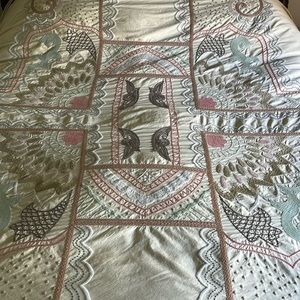 Anthropologie Queen duvet cover and pillow shams